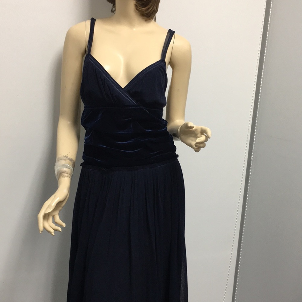 Fuzzi mesh straps dress navy blue NWT size 44